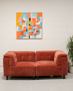 2 Piece Chelsea Sofa in Paprika