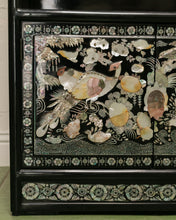 Load image into Gallery viewer, Black Mother of Pearl Curio Cabinet
