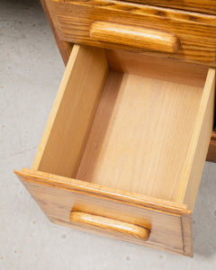 Antique Oak Roll Up Desk