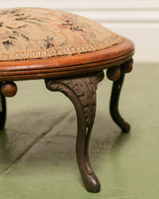 Load image into Gallery viewer, Victorian Footstool with Cast Iron Legs
