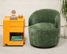 Load image into Gallery viewer, Dark Green Aria Swivel Chair
