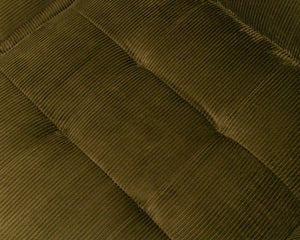 Caprese Sectional Sofa in Green Corduroy