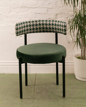 Load image into Gallery viewer, Houndstooth with Green Seat Dining Chair
