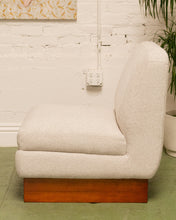 Load image into Gallery viewer, Modern Oatmeal Chenille Tweed Lounge Chair
