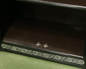 Black Mother of Pearl Curio Cabinet