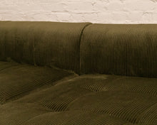 Load image into Gallery viewer, Caprese Sectional Sofa in Green Corduroy
