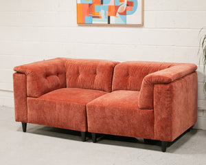 2 Piece Chelsea Sofa in Paprika