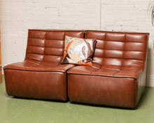 Load image into Gallery viewer, 2 Piece Juno in Recycled Leather Loveseat
