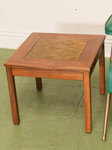 Brown Saltman by John Keal Walnut and Enameled Side/End Table, Sold Separately