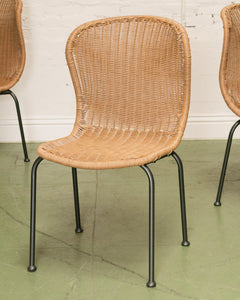 Faux Rattan Dining Chair