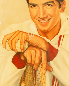 Man Loves Tennis Oil Painting