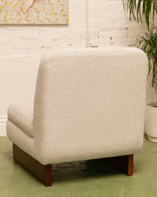 Load image into Gallery viewer, Modern Oatmeal Chenille Tweed Lounge Chair
