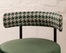 Load image into Gallery viewer, Houndstooth with Green Seat Dining Chair
