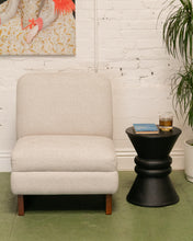 Load image into Gallery viewer, Modern Oatmeal Chenille Tweed Lounge Chair
