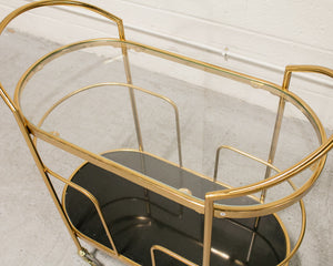 Bella Gold Oval Barcart