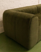 Load image into Gallery viewer, Caprese Sectional Sofa in Green Corduroy
