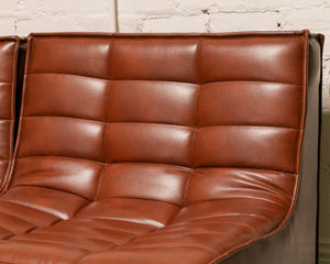 2 Piece Juno in Recycled Leather Loveseat