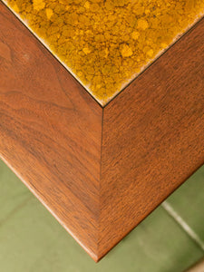 Brown Saltman by John Keal Walnut and Enameled Side/End Table, Sold Separately