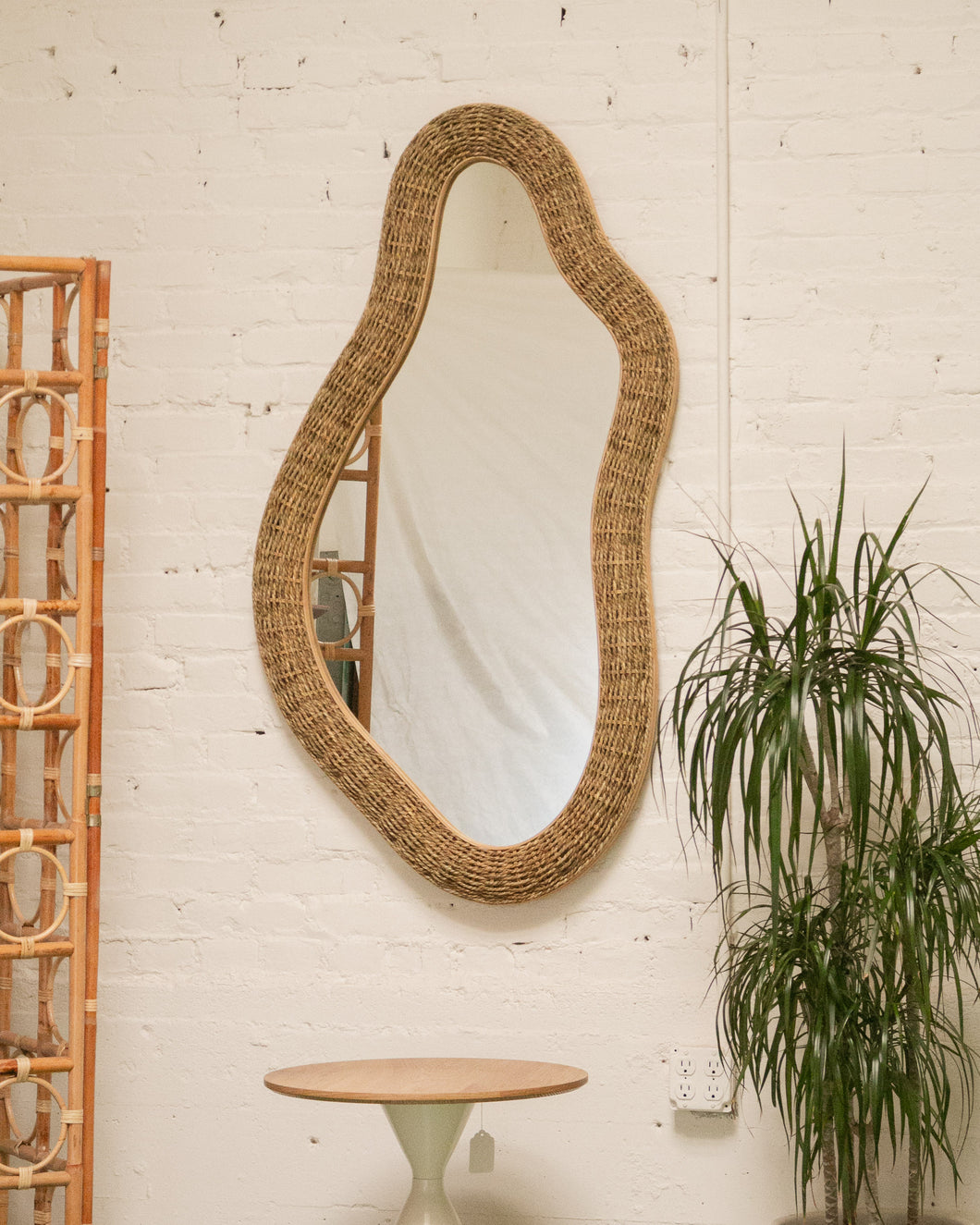 Woven Framed Mirror