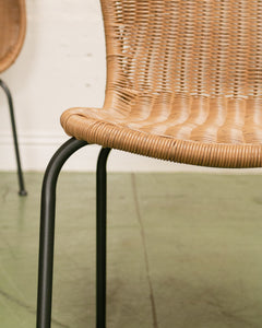 Faux Rattan Dining Chair