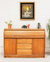 Load image into Gallery viewer, Tambour Desk Chest of Drawers
