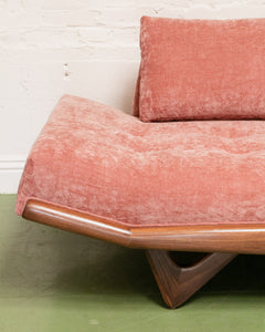 Gondola Armless Sofa In Bianca Rosewood