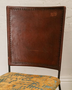 Leather And Iron Chair