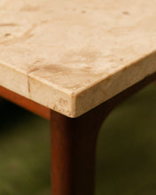 Load image into Gallery viewer, Travertine Top Side Table
