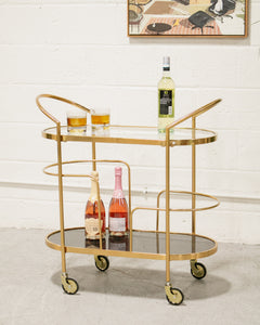 Bella Gold Oval Barcart