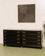 Load image into Gallery viewer, Antique Chest of 4 Drawers in Black
