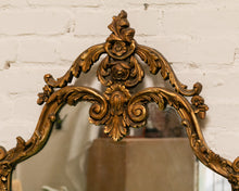 Load image into Gallery viewer, Vintage Gold Gilt Antique Ornate Roses Motif Regency Wall Mirror
