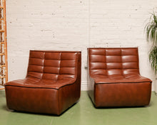 Load image into Gallery viewer, 2 Piece Juno in Recycled Leather Loveseat
