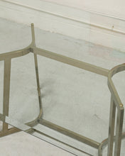 Load image into Gallery viewer, Post Modern Gold Cantilever Chairs (6) and Table Set
