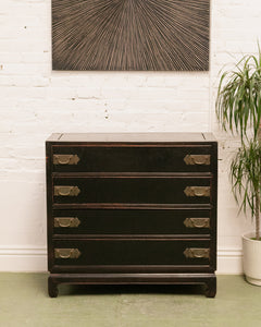 Antique Chest of 4 Drawers in Black