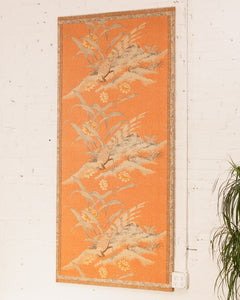 Pair of Japanese Fabric Panels