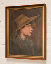 Load image into Gallery viewer, American School (19th Century) Folk Art Portrait Oil on Canvas
