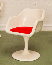 Load image into Gallery viewer, Vintage Set of 4 Tulip Armchairs with Red Seats
