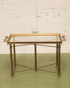 Late 20th Century Labarge Brass Cocktail Table