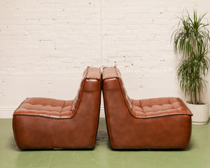 2 Piece Juno in Recycled Leather Loveseat