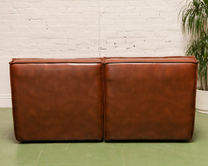 2 Piece Juno in Recycled Leather Loveseat