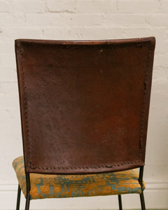 Leather And Iron Chair