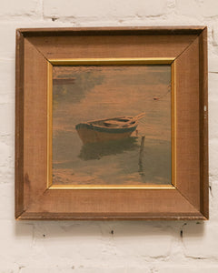 Boat Vintage Art Framed