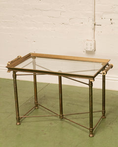 Late 20th Century Labarge Brass Cocktail Table