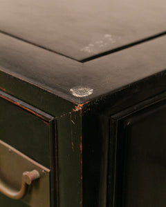 Antique Chest of 4 Drawers in Black