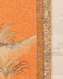 Pair of Japanese Fabric Panels