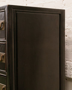 Antique Chest of 4 Drawers in Black