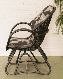 1970’s Black Bamboo Chair