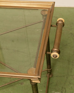 Late 20th Century Labarge Brass Cocktail Table