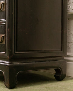 Antique Chest of 4 Drawers in Black