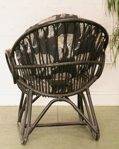 1970’s Black Bamboo Chair